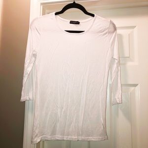 White Basic Tee Jade Mackenzie